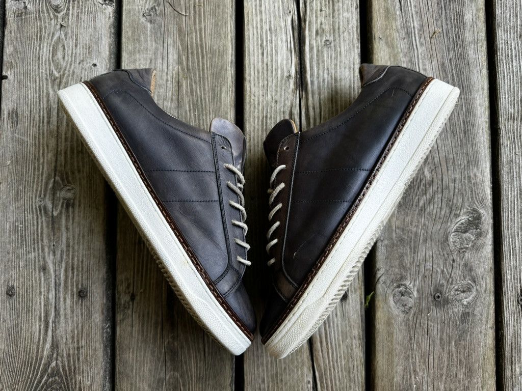 Ron White Casual Leather Low Top Sneaker Size US 11 / EU 44 - 4 Thumbnail