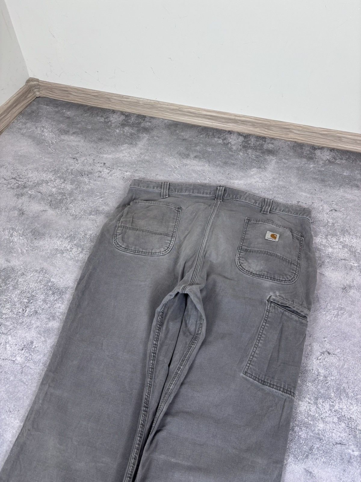 Carhartt Carhartt Men’s Grey Pants Jeans Relaxed Fit USA Workwear Size US 40 / EU 56 - 5 Thumbnail