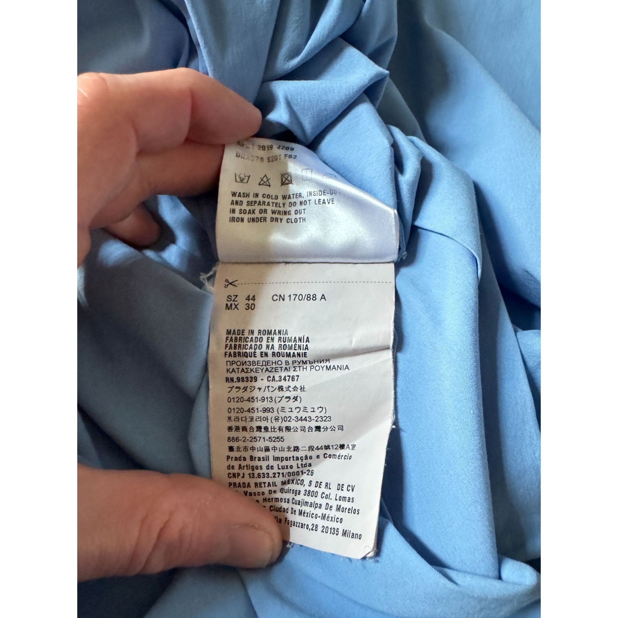 Prada 2019 Blue Shirt Size M / US 6-8 / IT 42-44 - 5 Thumbnail
