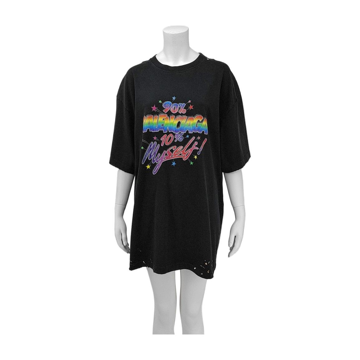 Balenciaga Balenciaga 90% Myself Graphic Mini Dress Size L Size L / US 10 / IT 46 - 1 Thumbnail
