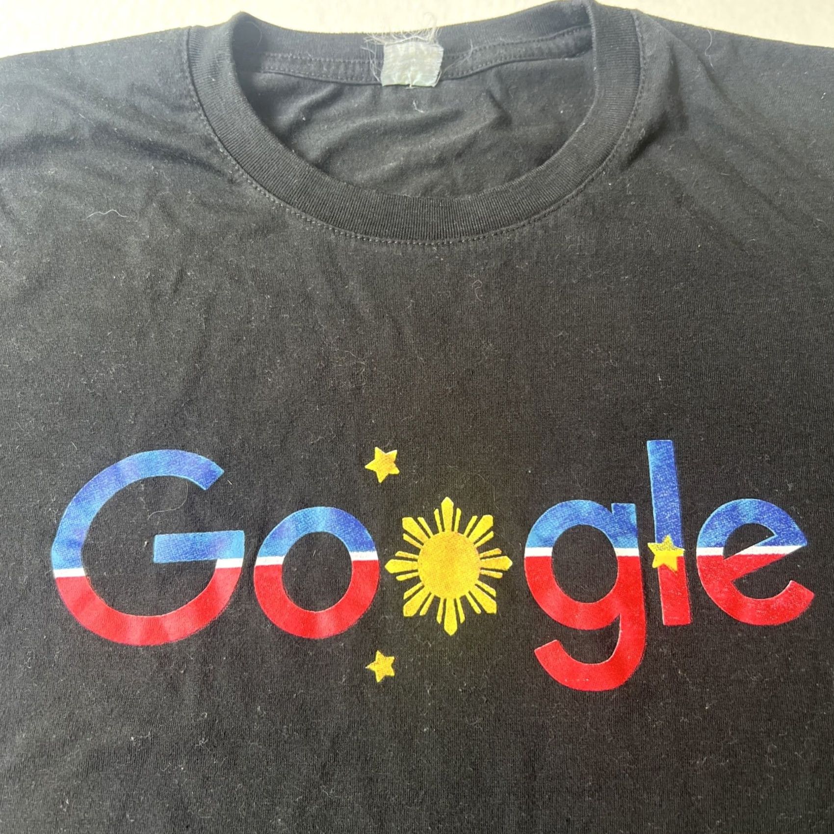 Vintage VINTAGE Unbranded Shirt Google Logo Graphic Print Crew Neck Short Sleeve L Black Men Size US L / EU 52-54 / 3 - 2 Thumbnail