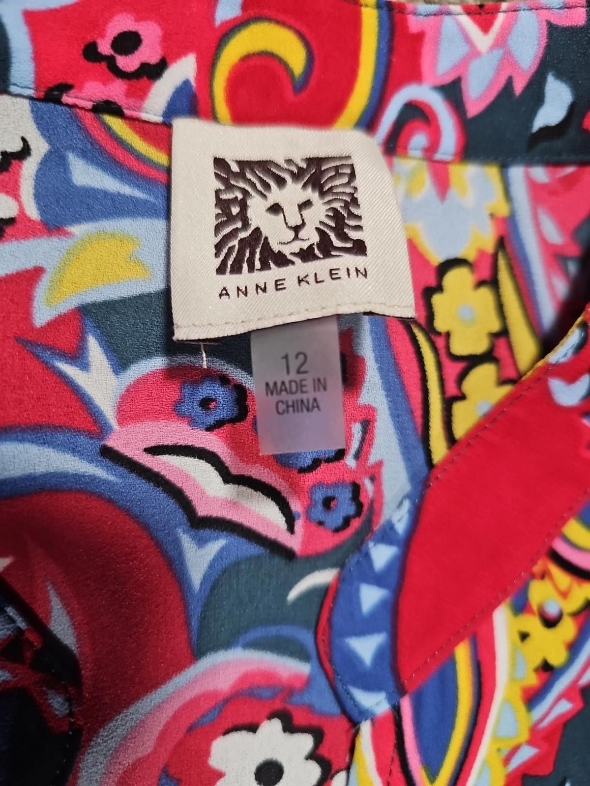 Other Anne Klein Sz 12 Paisley Dress Size XL / US 12-14 / IT 48-50 - 3 Thumbnail