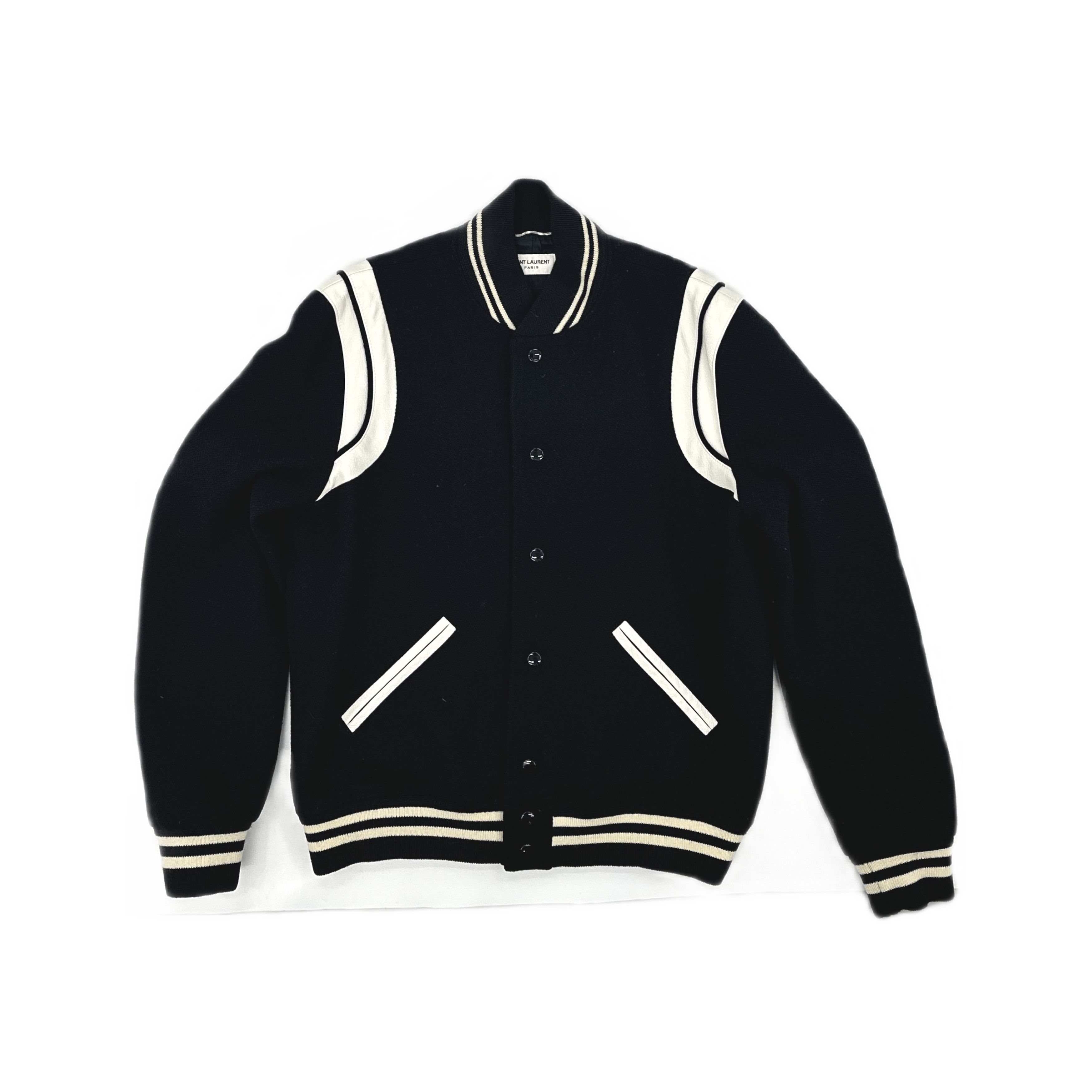 Saint Laurent Paris Saint Laurent Striped Bomber Jacket Size M Size US M / EU 48-50 / 2 - 1 Thumbnail