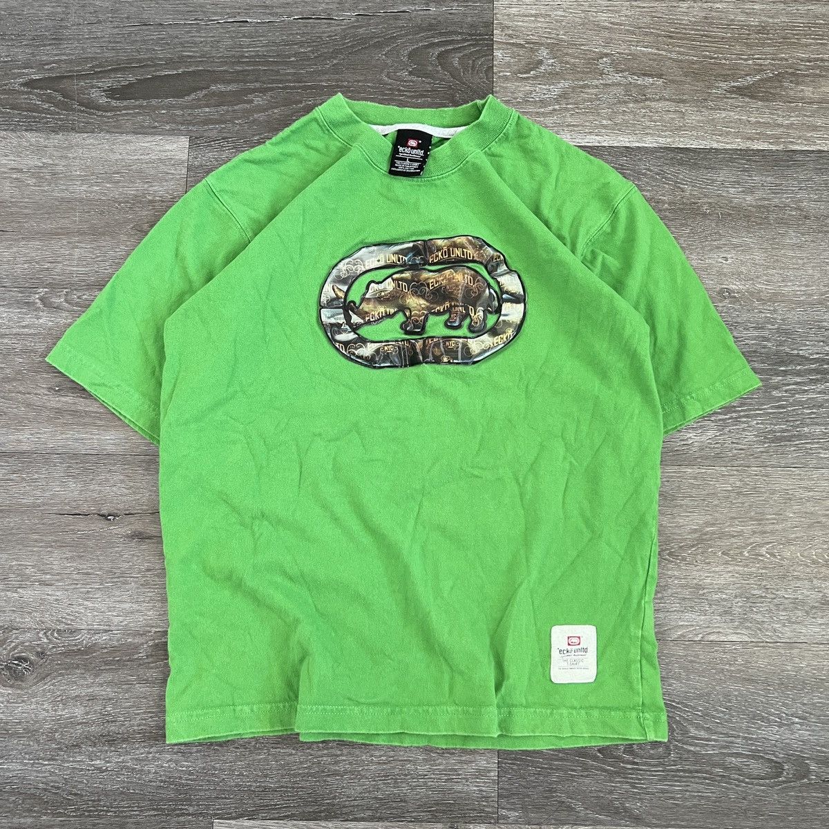 Ecko Unltd. Crazy Vintage Ecko cropped skater t shirt Size US XS / EU 42 / 0 - 1 Thumbnail