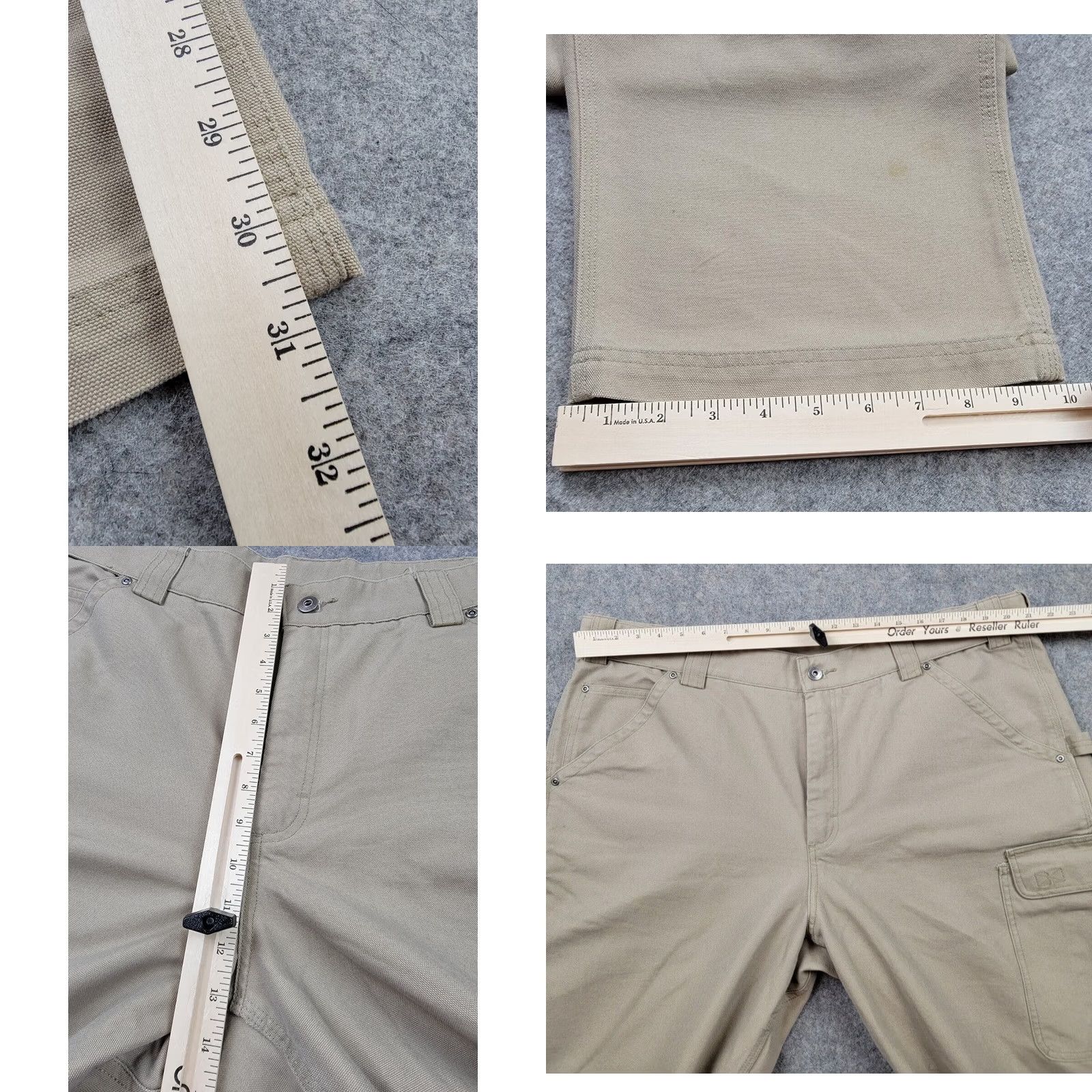 Vintage Duluth Pants Mens 44x32 Brown Tan Cool Dry Fire Hose Work Pants Carpenter Workwear Straight Leg Cargo Pockets Regular Clothing Mens Size US 44 / EU 60 - 10 Thumbnail