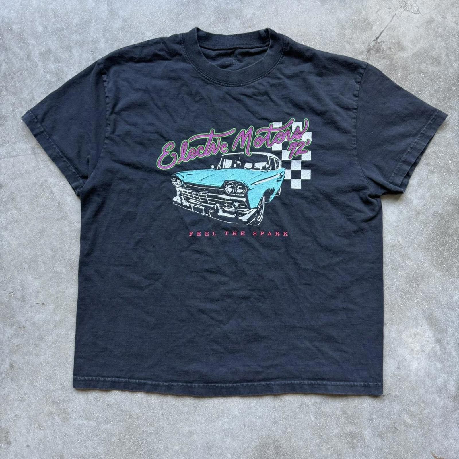 Other Brandy Meville “Electric Motors 72’” Car Faded T-Shirt Size US S / EU 44-46 / 1 - 4 Thumbnail