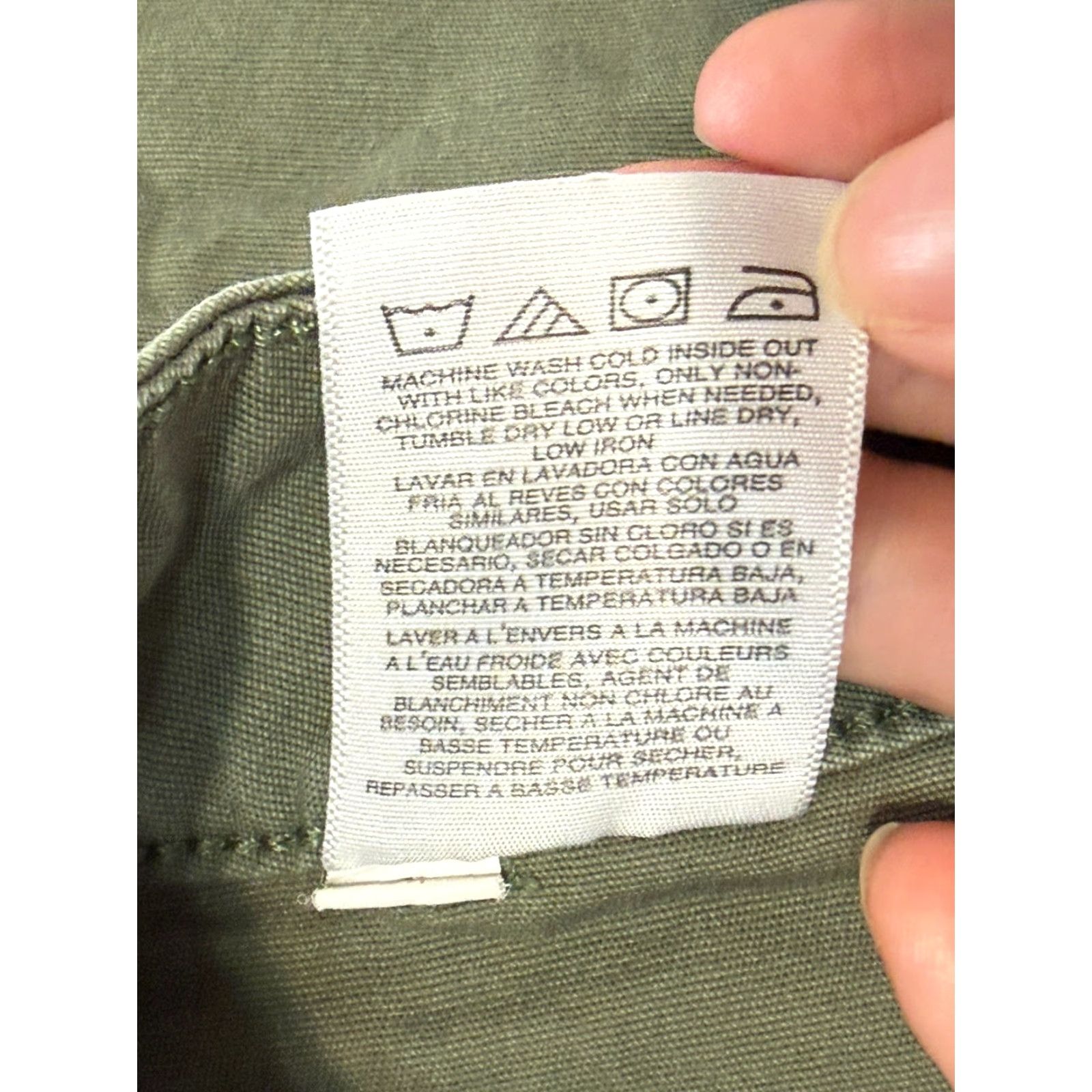 Lee Lee Pants Women's Small Green Workwear High Rise Straight Pockets Outdoor Cotton Chino Size 28" / US 6 / IT 42 - 7 Thumbnail