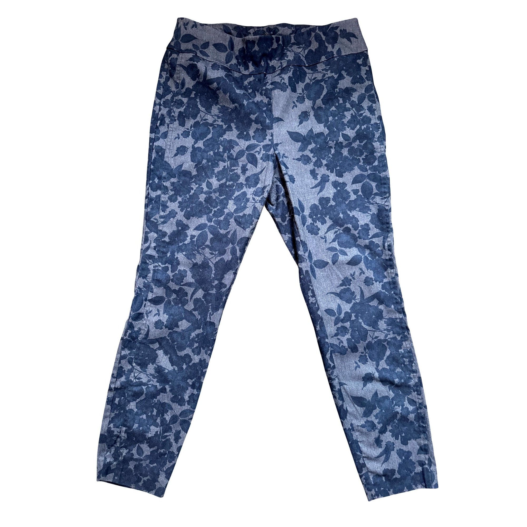 Other 7th Avenue Design Studio LG Floral Print Blue Tapered Sleek Size 30" / US 8 / IT 44 - 2 Thumbnail