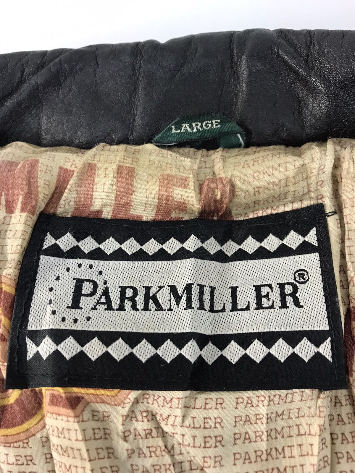 Vintage 90s Park Miller Action Varsity Jacket Leather Sleeve Jacket Size US L / EU 52-54 / 3 - 8 Thumbnail