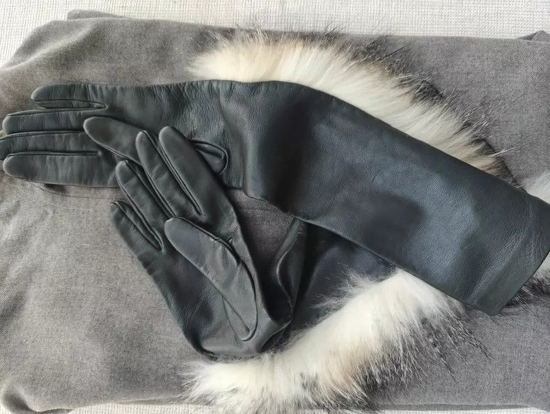 Fendi FENDI Little sheepskin, long gloves Size ONE SIZE - 5 Thumbnail