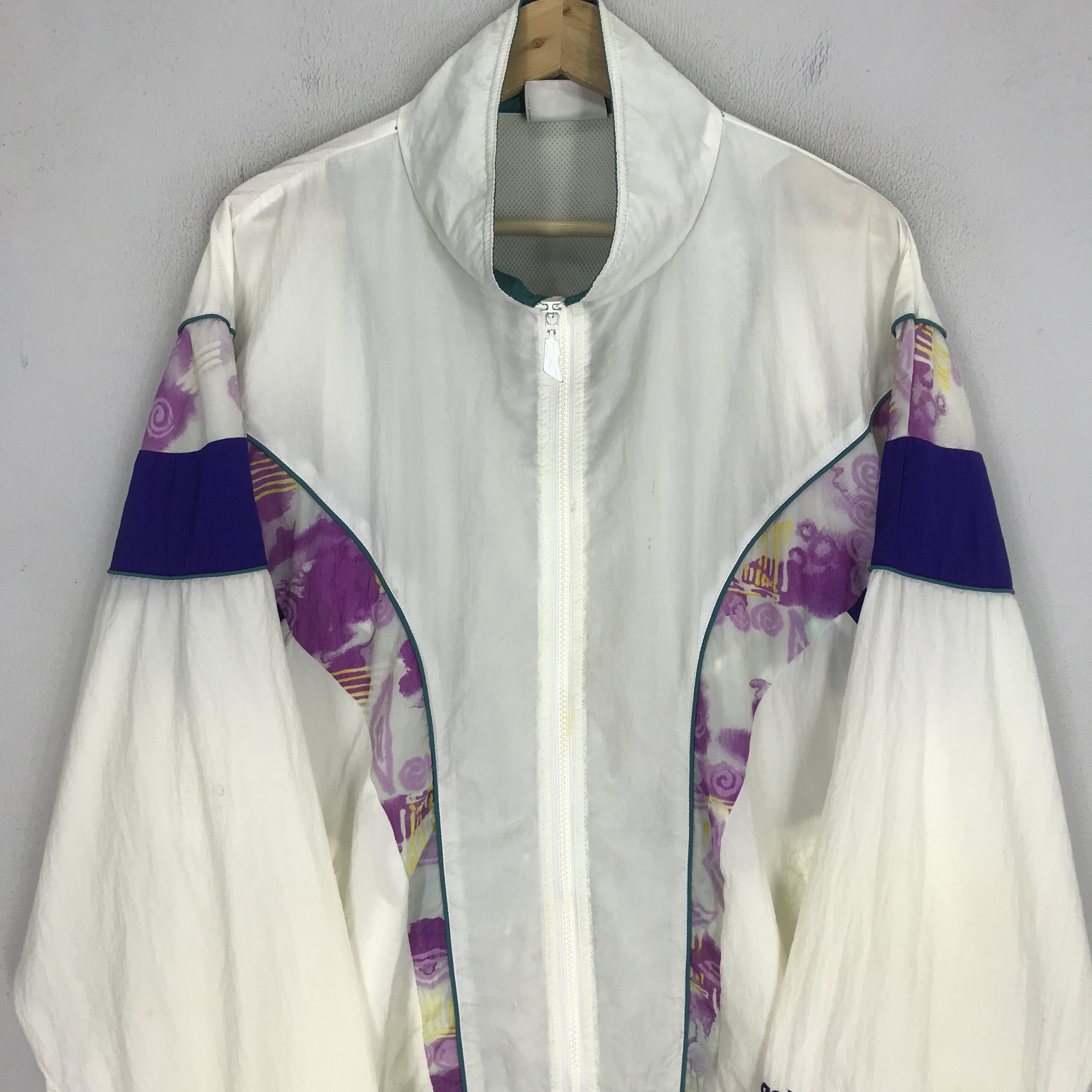 Reebok × Vintage Vintage 90s Retro Reebok Sports Windbreaker Jacket Size US L / EU 52-54 / 3 - 3 Thumbnail