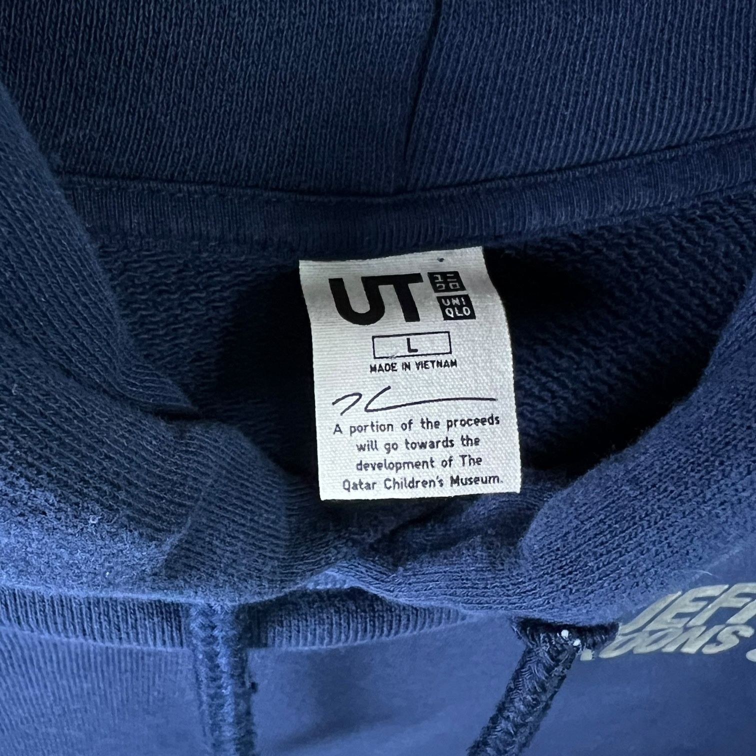 Uniqlo Men's JEFF KOONS x UNIQLO Navy Blue Rabbit Hoodie Size L Size US L / EU 52-54 / 3 - 4 Thumbnail