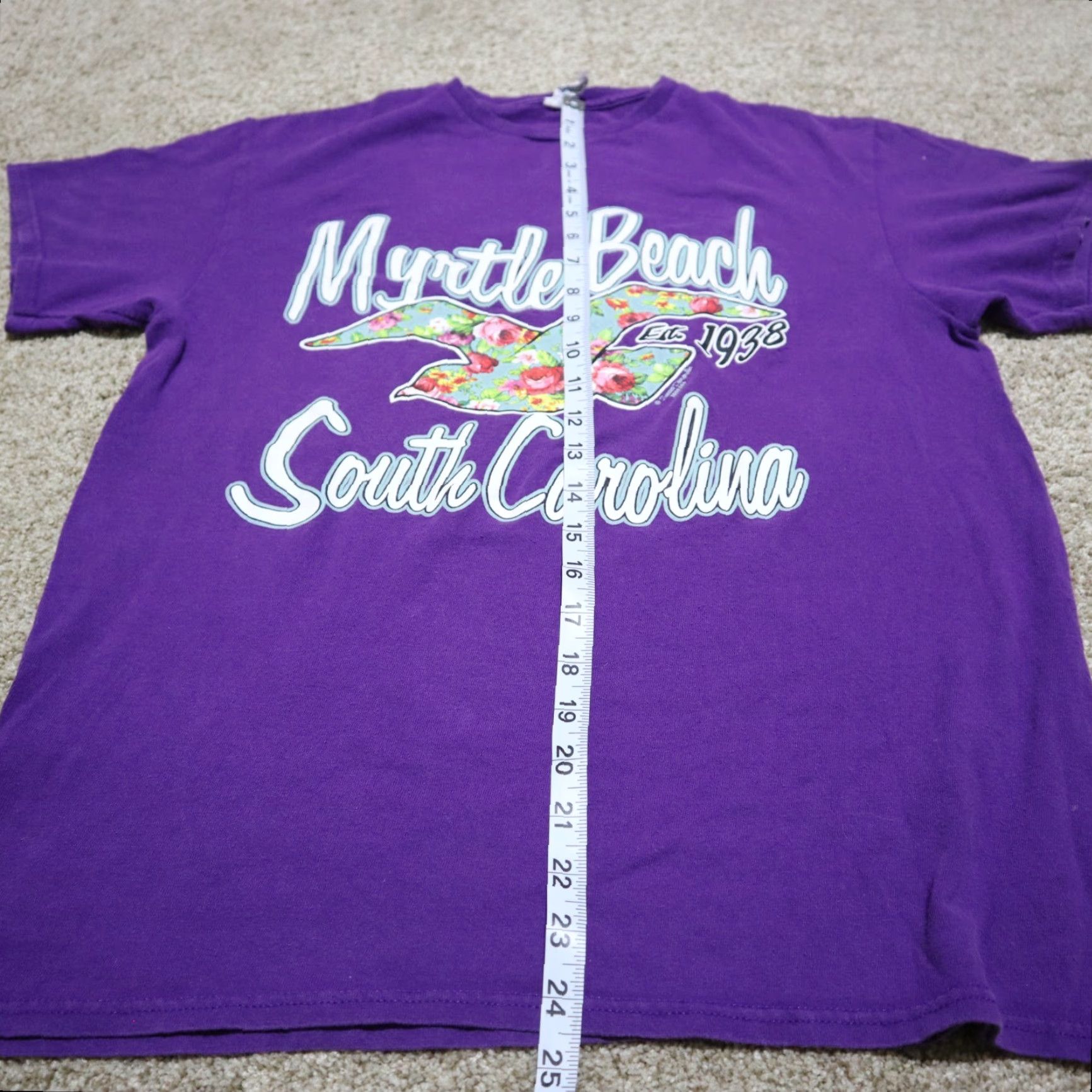 Vintage Myrtle Beach South Carolina Tee T-Shirt Men's Size M Medium Shirt Men M Purple 90s? Size US M / EU 48-50 / 2 - 5 Thumbnail