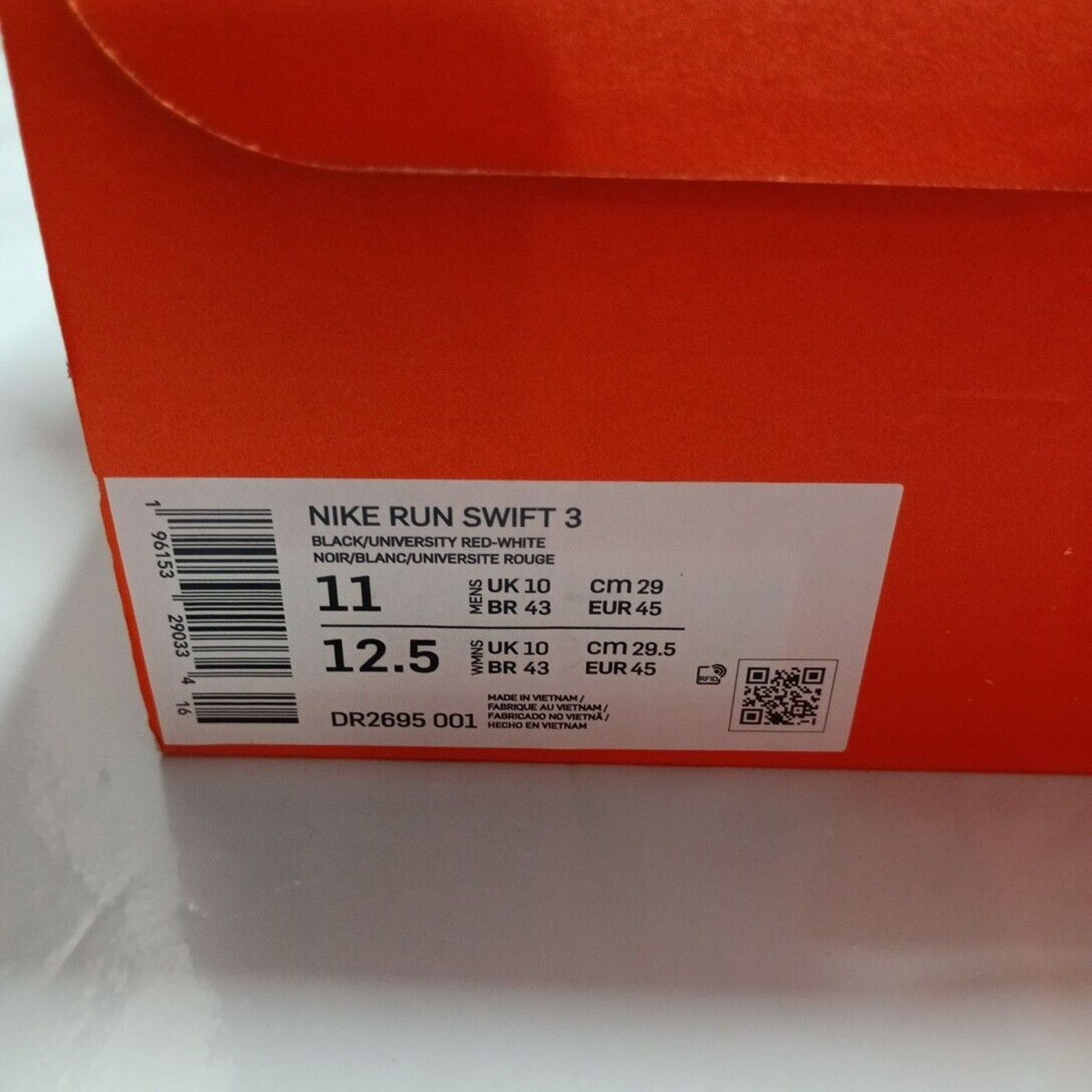 Nike Nike Run Swift 3 Black Red White Sneakers Men's Size 11 Size US 11 / EU 44 - 8 Thumbnail