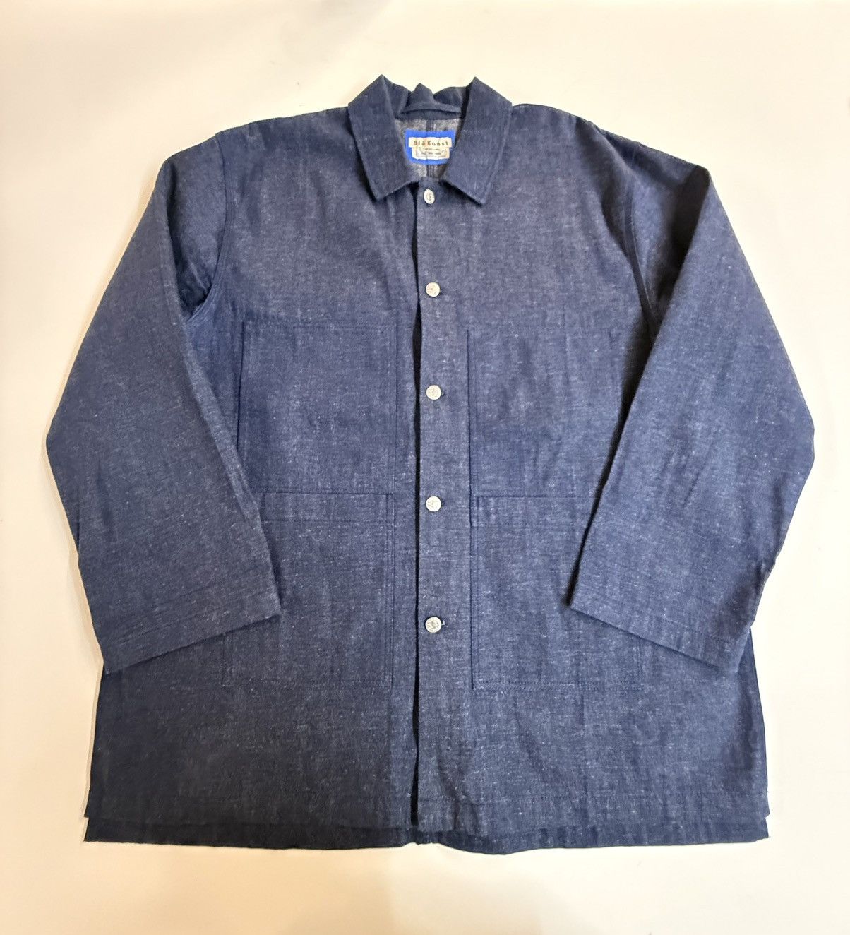 Acne Studios Acne Studios Blå Konst Dark Indigo Denim Chore Coat Sz 50 Size US XL / EU 56 / 4 - 5 Thumbnail