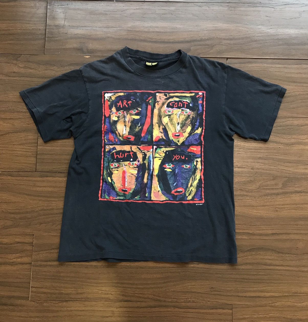 Vintage Vintage 90’s Fred Babb ‘Art Cant Hurt You’ Tshirt Size US L / EU 52-54 / 3 - 8 Thumbnail