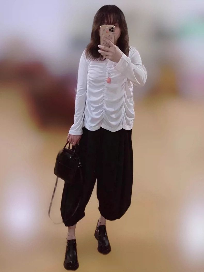 Comme des Garcons white ruched crew neck t-shirt - dmc Size US M / EU 48-50 / 2 - 1 Thumbnail