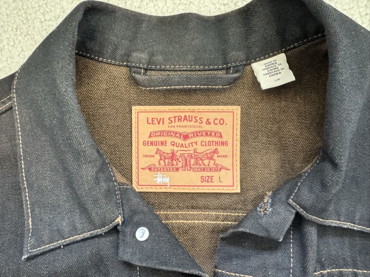 Levi's × Stussy Stussy x Levi’s Crispy Rinse Trucker Jacket Size US L / EU 52-54 / 3 - 3 Thumbnail