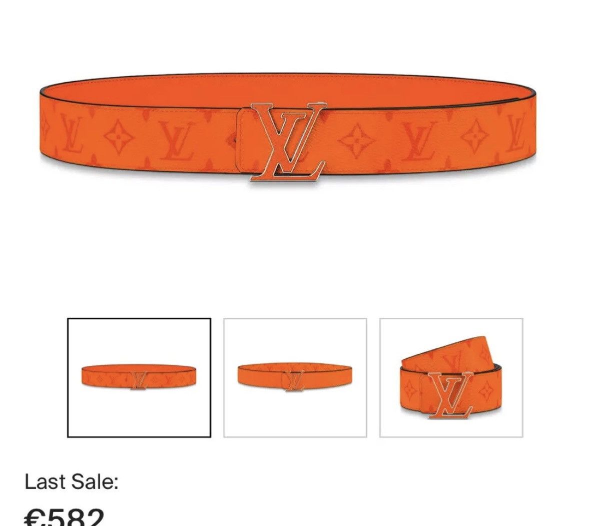 Louis Vuitton louis vuitton orange monogram belt | Grailed