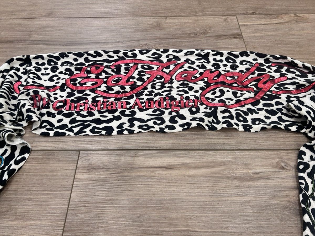 Ed Hardy Ed Hardy multi-coloured leopard print scarf #y2kfashion Size ONE SIZE - 2 Thumbnail