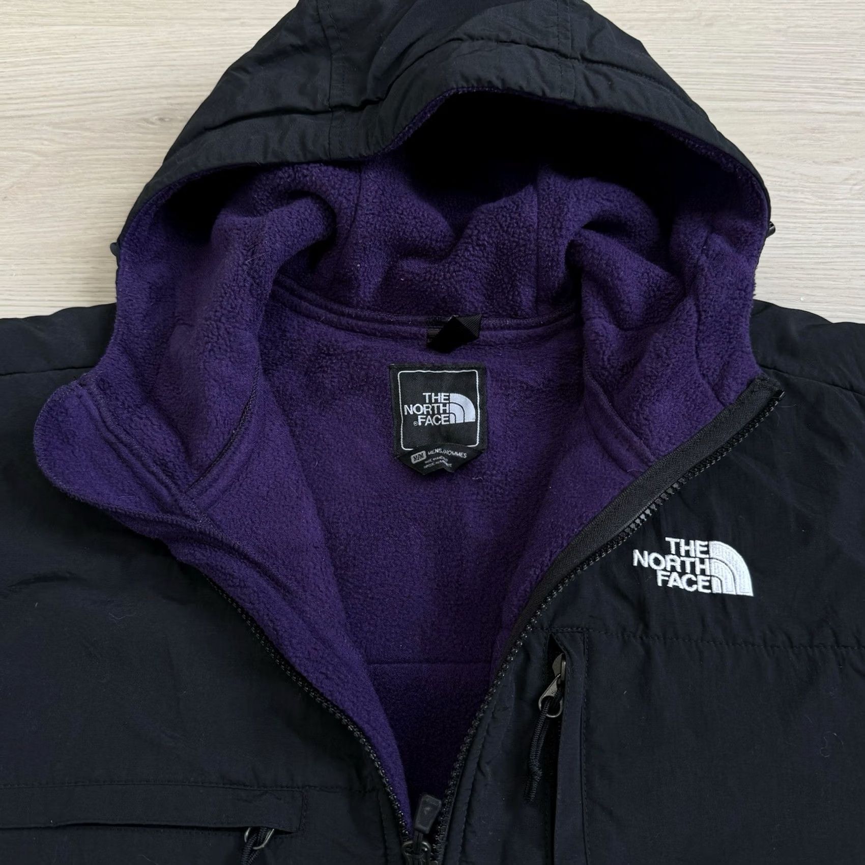 The North Face The North Face Jacket Mens Medium Purple Black Denali Fleece Full Zip Hooded Size US M / EU 48-50 / 2 - 4 Thumbnail