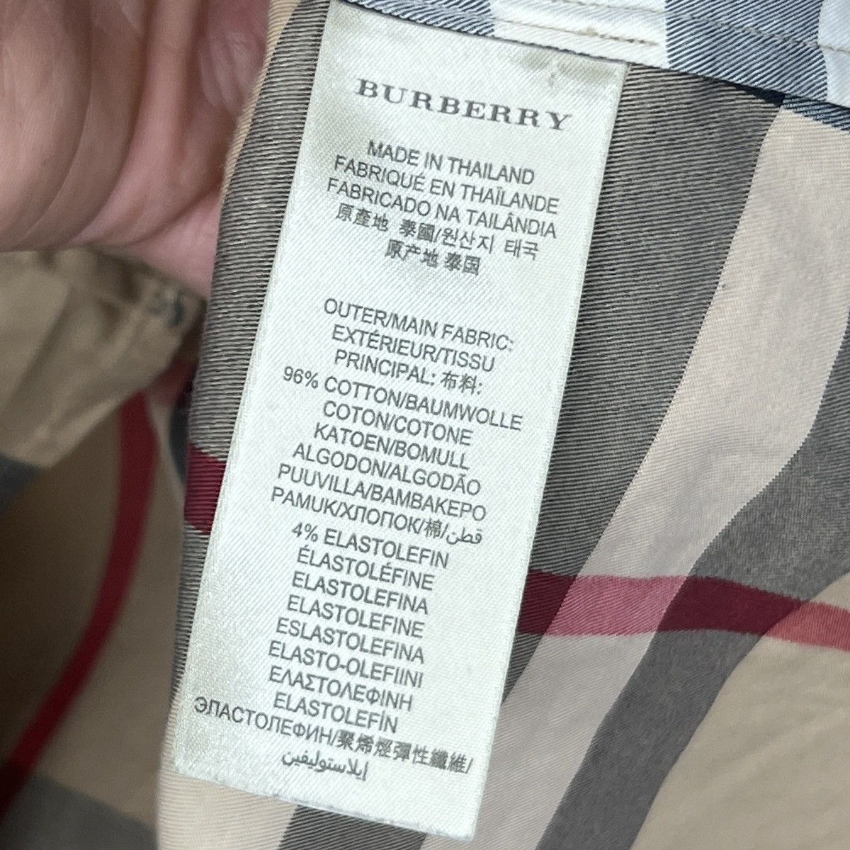 Burberry Burberry Nova Check Shirt Button Up Beige Size L / US 10 / IT 46 - 8 Thumbnail