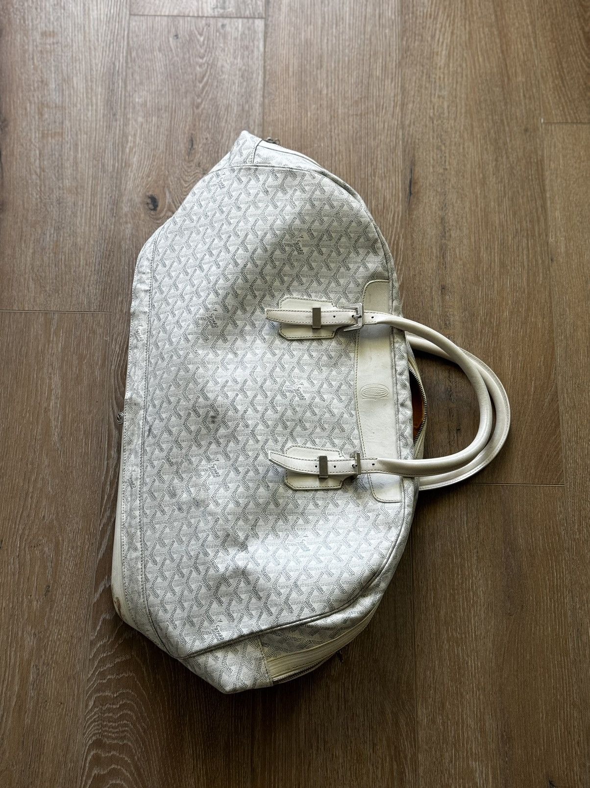 image of Goyard Travel Bag in White, Men's