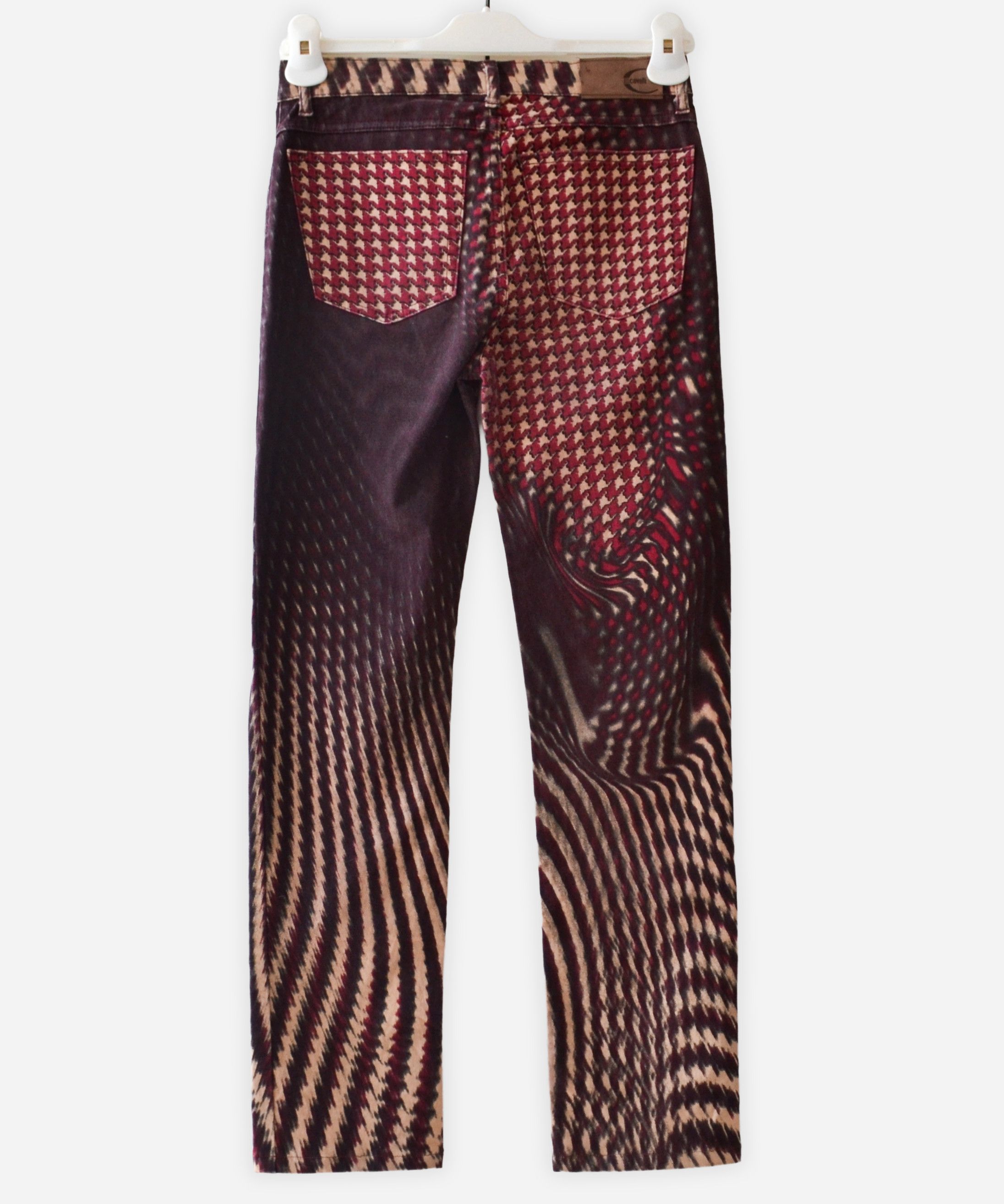 Roberto Cavalli Roberto Cavalli Jeans Abstract Printed Pants Vintage 2001 Size 26" / US 2 / IT 38 - 2 Thumbnail