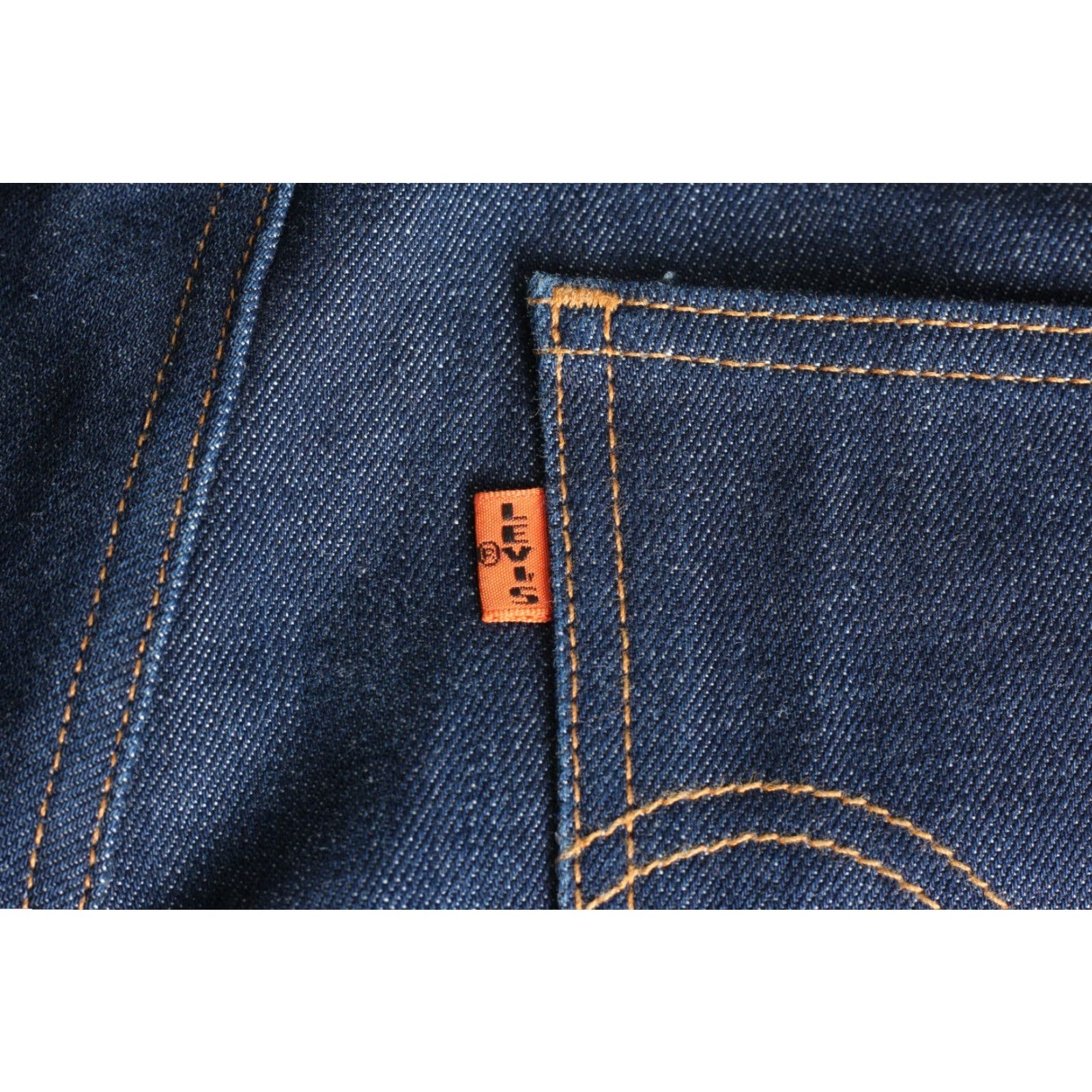 Levi's VINTAGE LEVI’S? 606 Orange Big E Jeans Men 27W 32L Zip 5-Pocket Denim Slim Tapered Shirt Hats Size US 27 - 5 Thumbnail