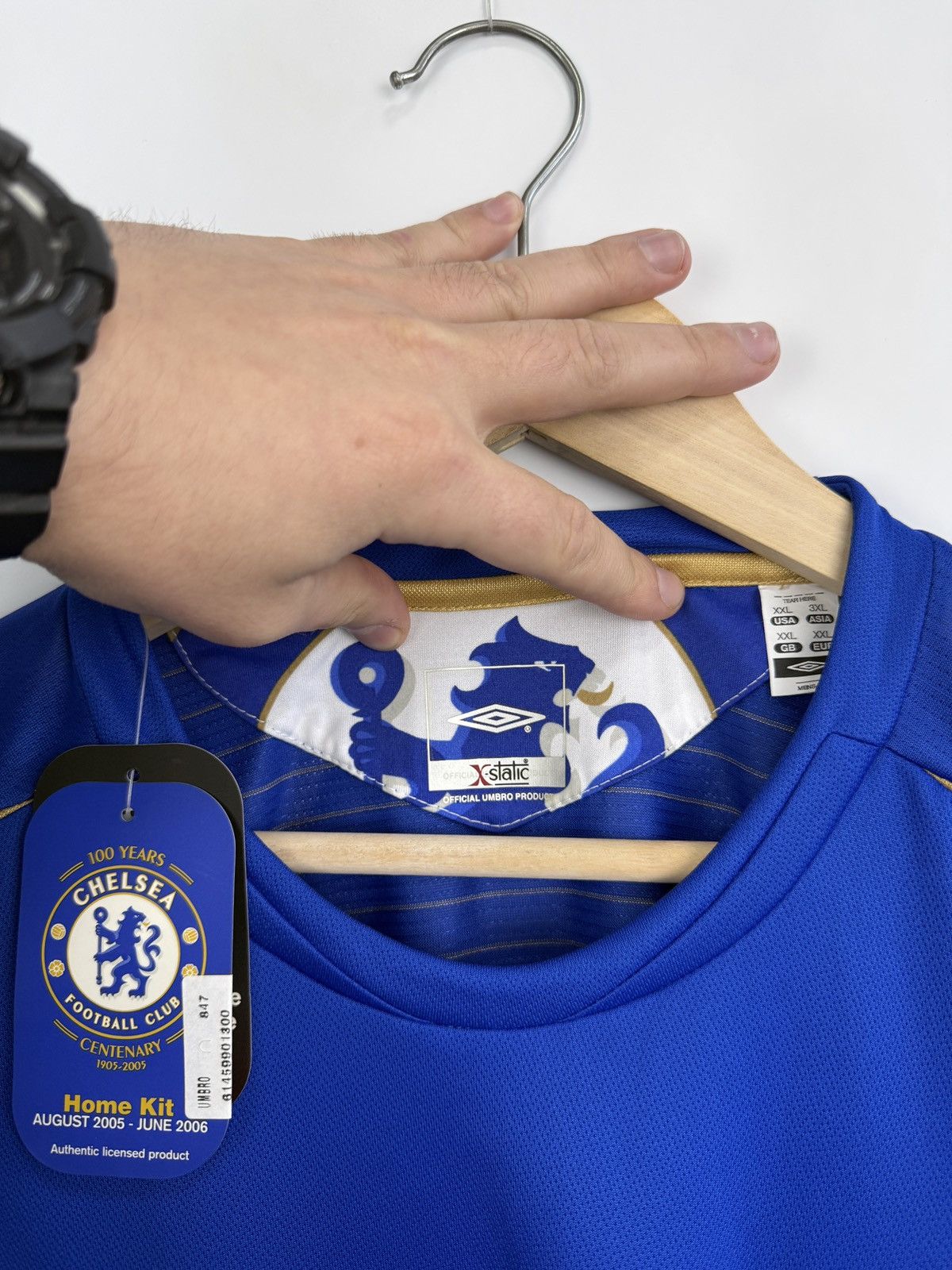 Umbro ❗️NWT 🇬🇧 Vintage 2005 Chelsea Umbro 100 Years Jersey Samsung Size US XXL / EU 58 / 5 - 5 Thumbnail