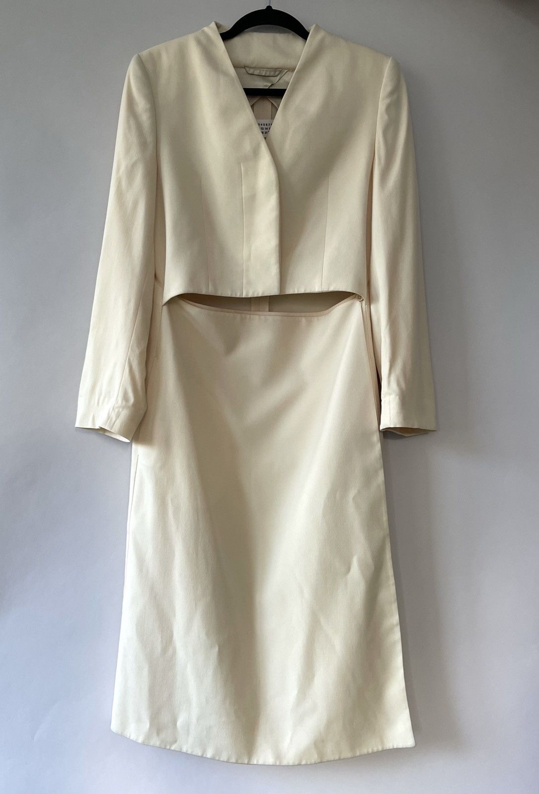 image of Vintage Maison Margiela Dress in Cream, Women's (Size Medium)
