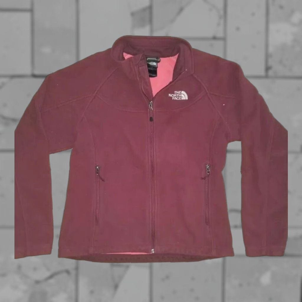 The North Face The North Face Red Full Zip Jacket WoMens L Size L / US 10 / IT 46 - 1 Thumbnail