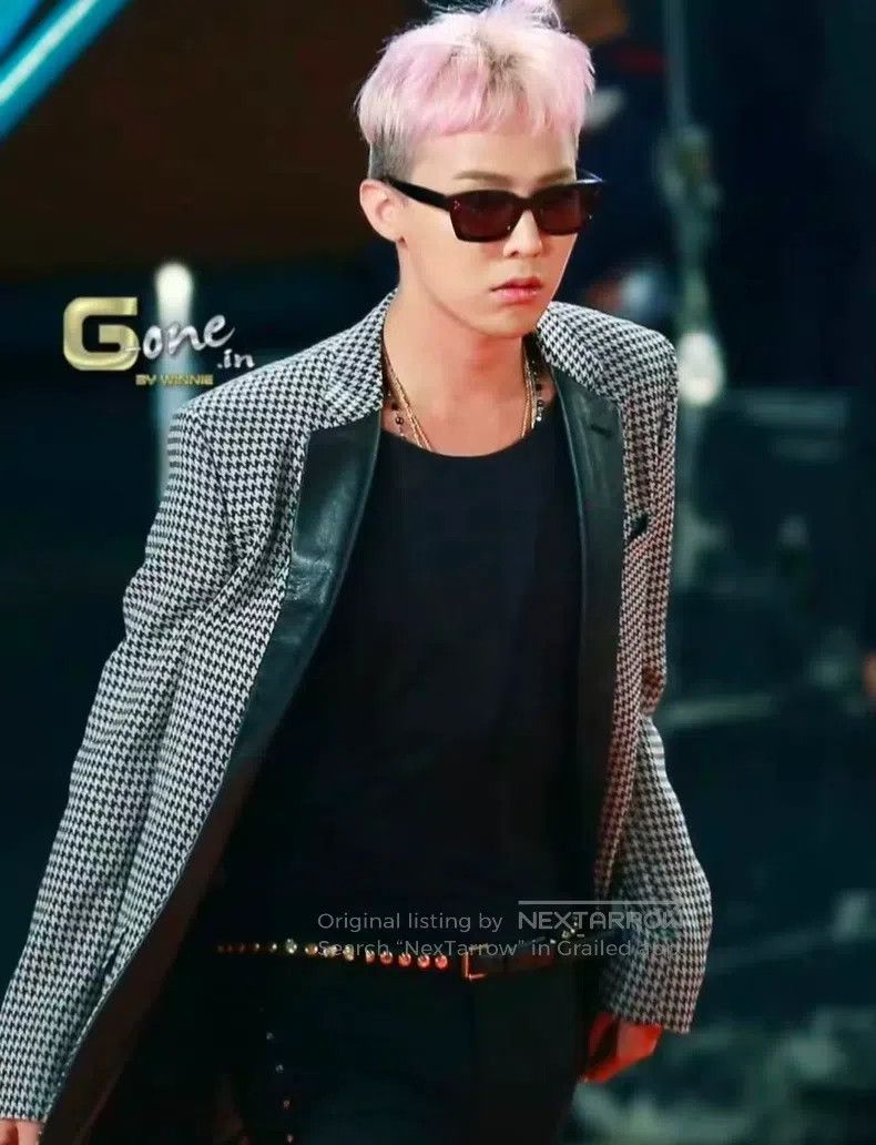 Saint Laurent Paris Saint Laurent Paris Leather Collar Houndstooth Suit Size US S / EU 44-46 / 1 - 8 Thumbnail