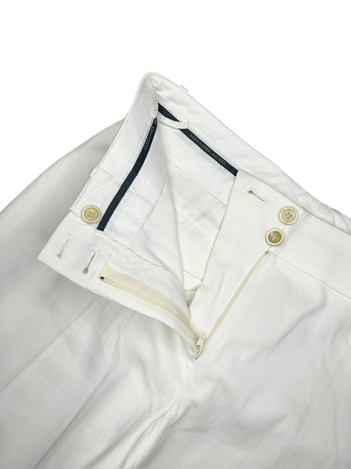 Alexander McQueen S/S 07 Cotton Trousers Size 26" / US 2 / IT 38 - 4 Thumbnail