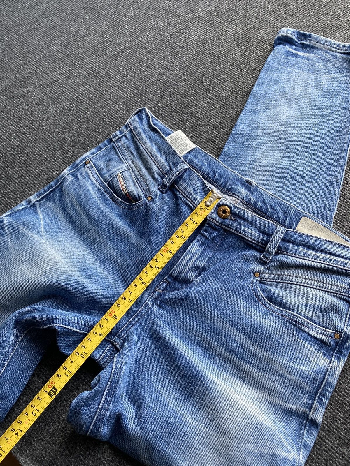 Diesel 🔥Opium Punk Diesel belthy blue jeans women 28 alt goth emo Size 28" / US 6 / IT 42 - 9 Thumbnail