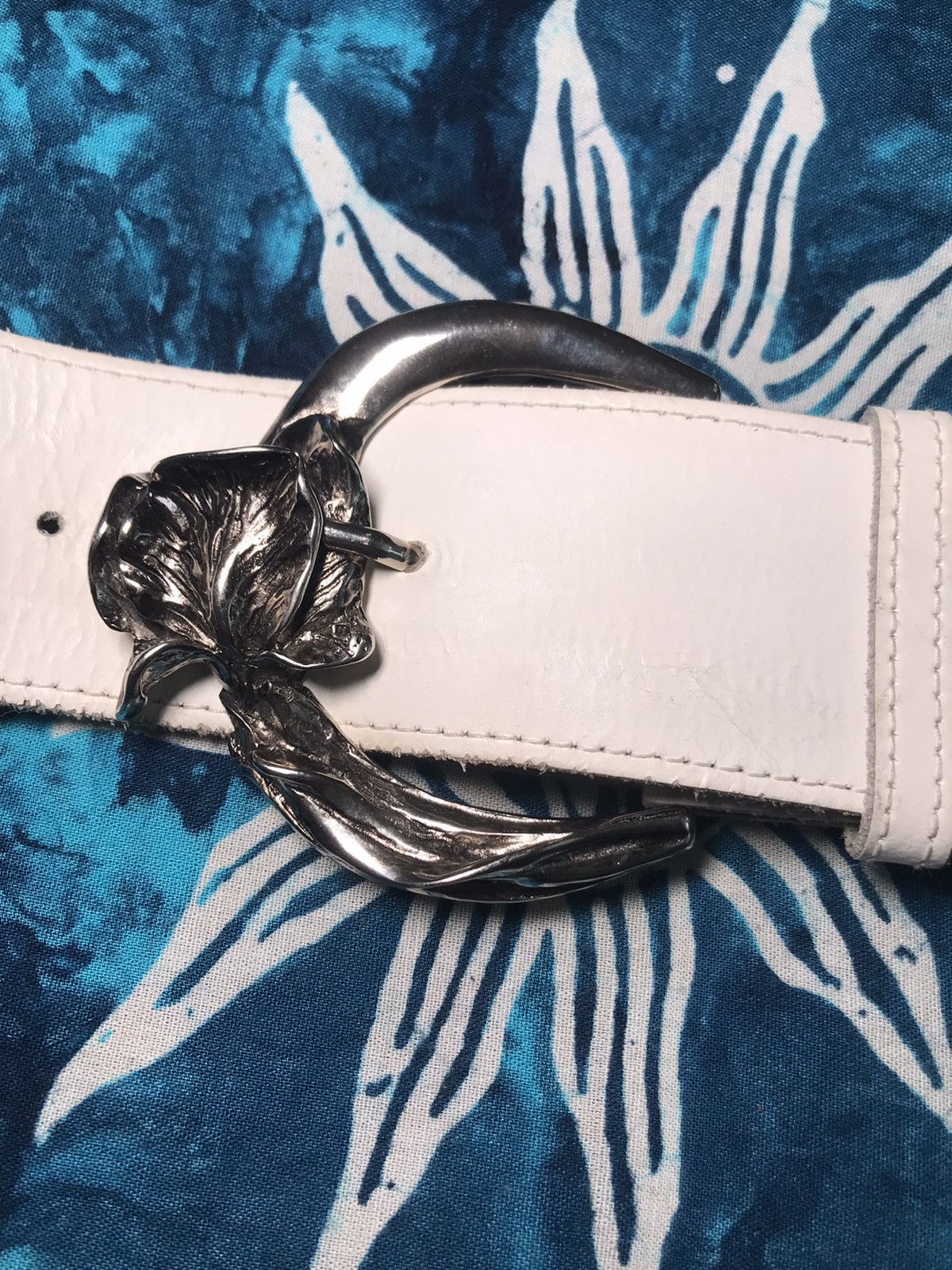 Cowboy Equipment Y2K Vintage Leather Cowboy belts Handmade Size 28 - 4 Thumbnail