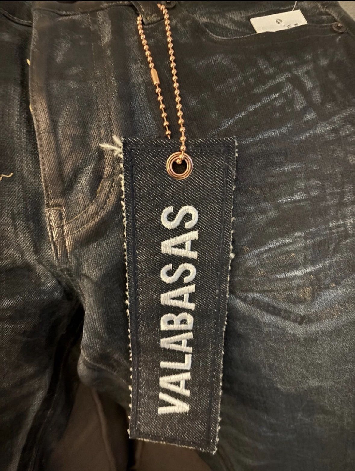 Valabasas Valabasas Dirty Indigo Waxed Jeans – Size 32 – New With Tags Size US 32 / EU 48 - 3 Thumbnail