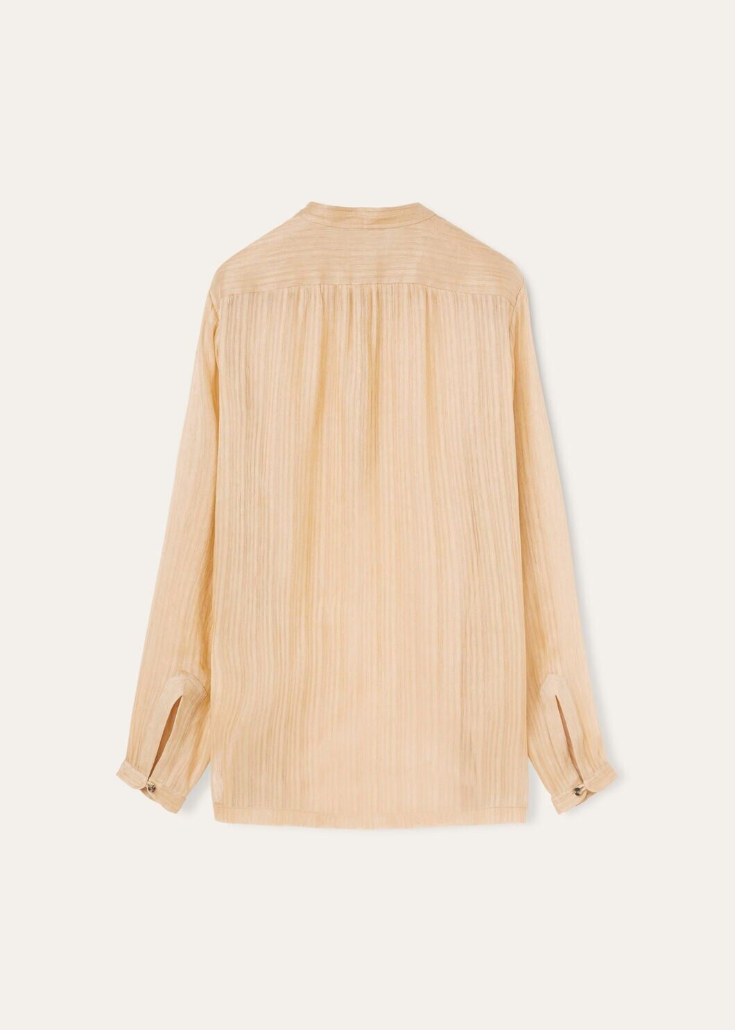 Loro Piana o1srvl11e0725 FAO0419 Olga Linen/Silk Shirt in Beige Size S / US 4 / IT 40 - 6 Thumbnail