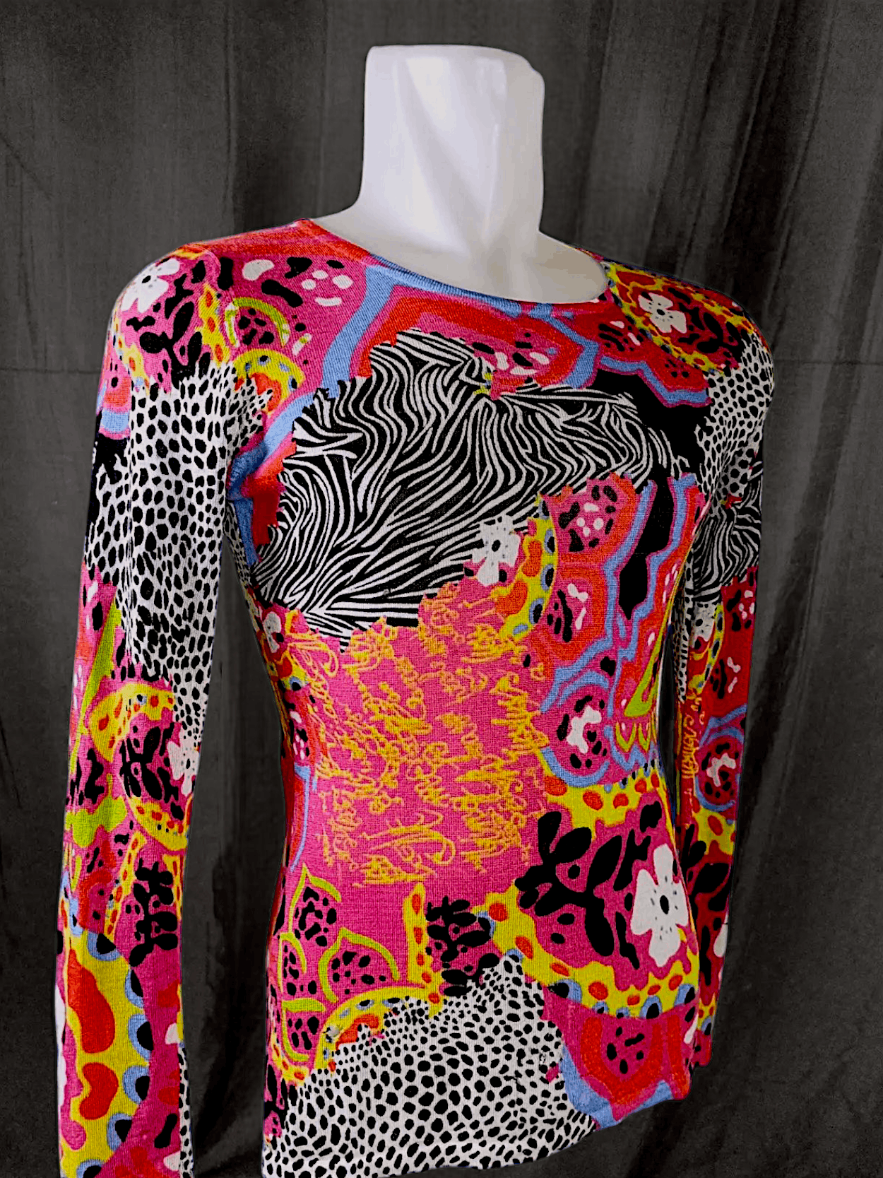Japanese Brand UNKNOWN BRANDS Full print Long Sleeve T Shirt Y2K Style Size US M / EU 48-50 / 2 - 4 Thumbnail