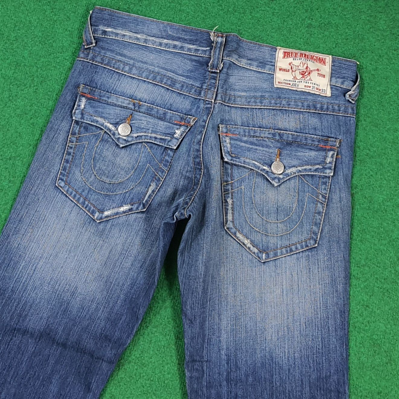 True Religion Vintage True Religion Joey Big Rig Grunge Jeans C297N18 Size US 35 - 2 Thumbnail