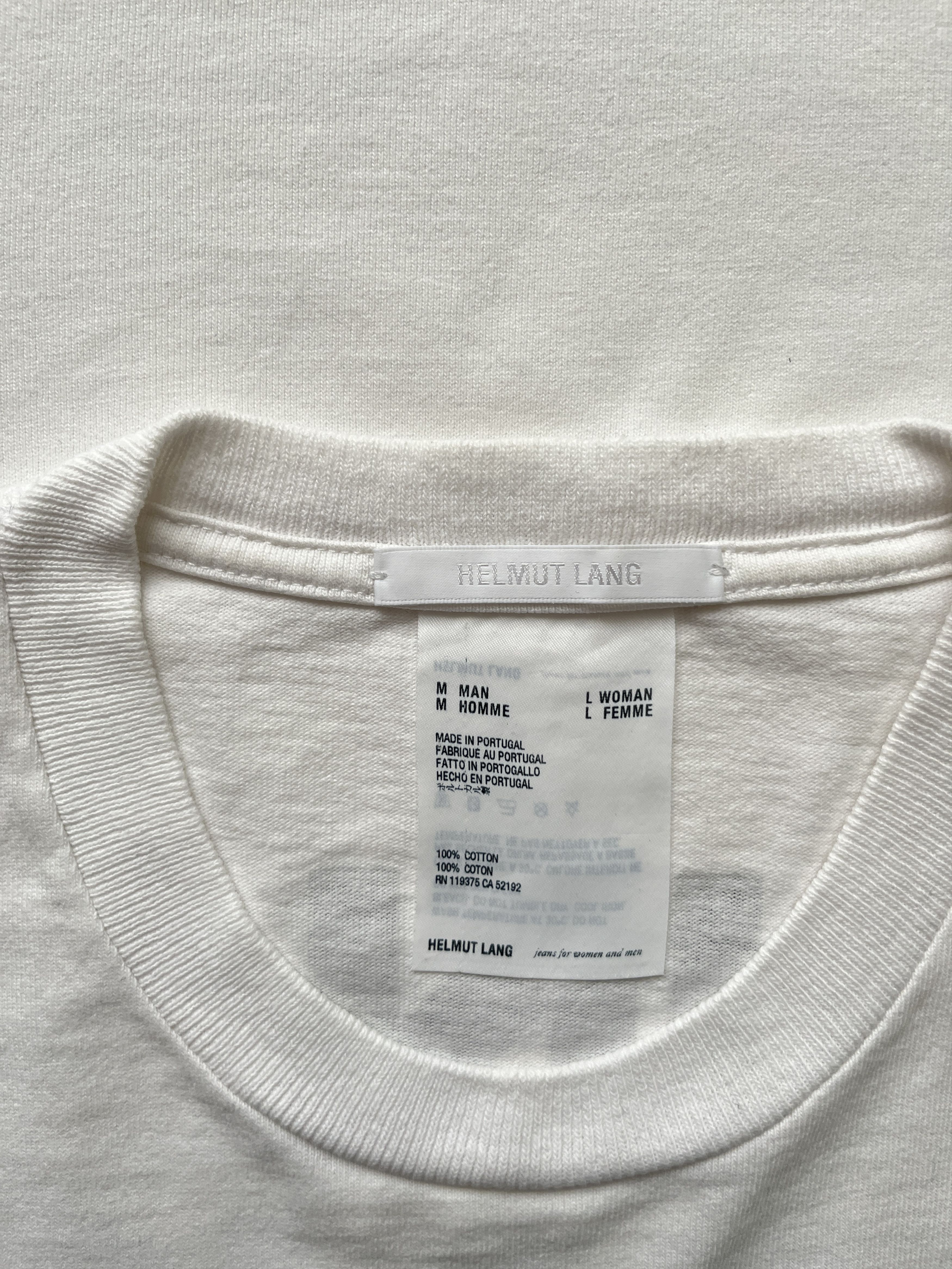 Helmut Lang ⚡️QUICK SALE⚡️ Helmut Lang In Lang We Trust White Tshirt Size US M / EU 48-50 / 2 - 3 Thumbnail