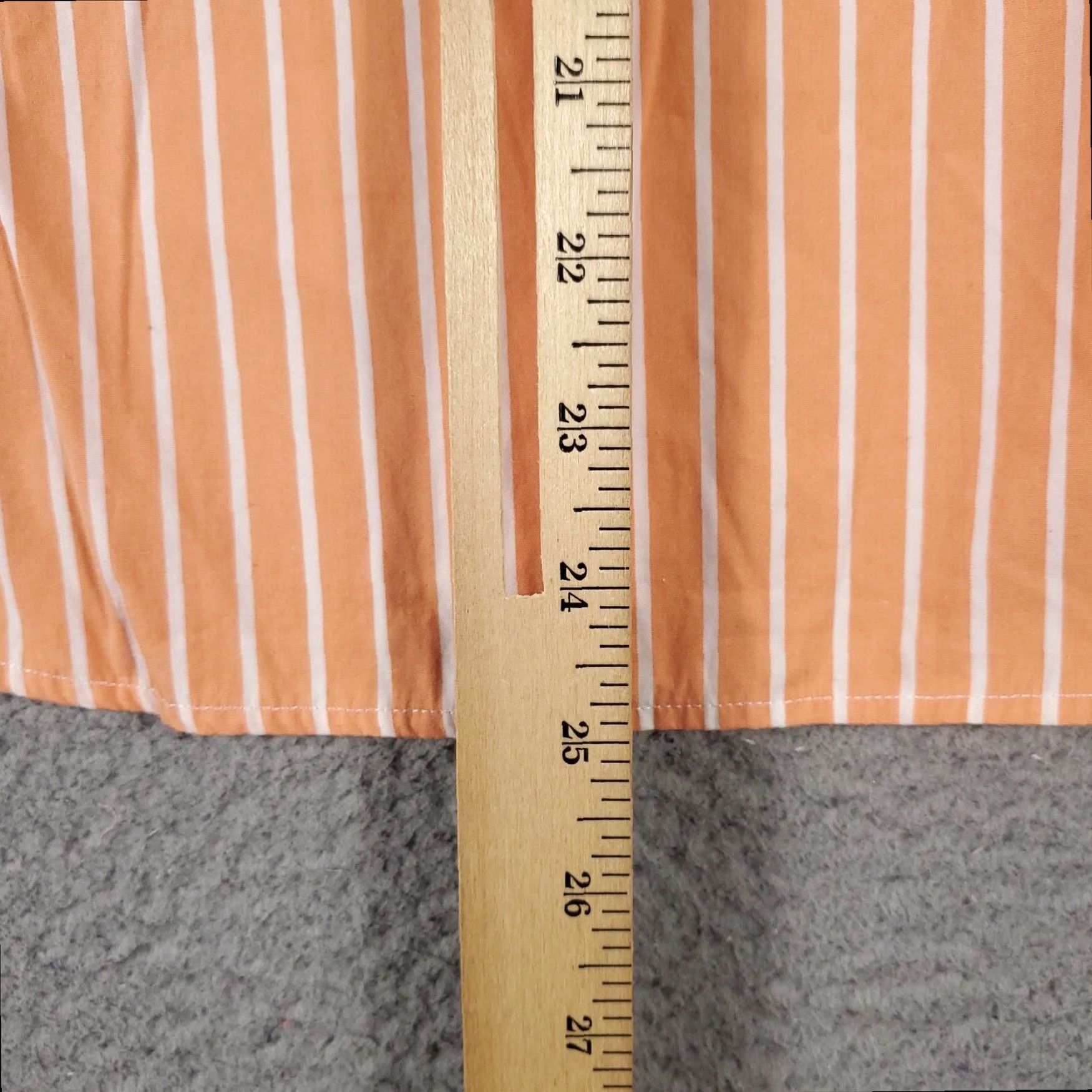 Ralph Lauren Ralph Lauren Womens Shirt Orange Striped Size 4 XL Extra Large Button Up Short Sleeve Size S / US 4 / IT 40 - 6 Thumbnail