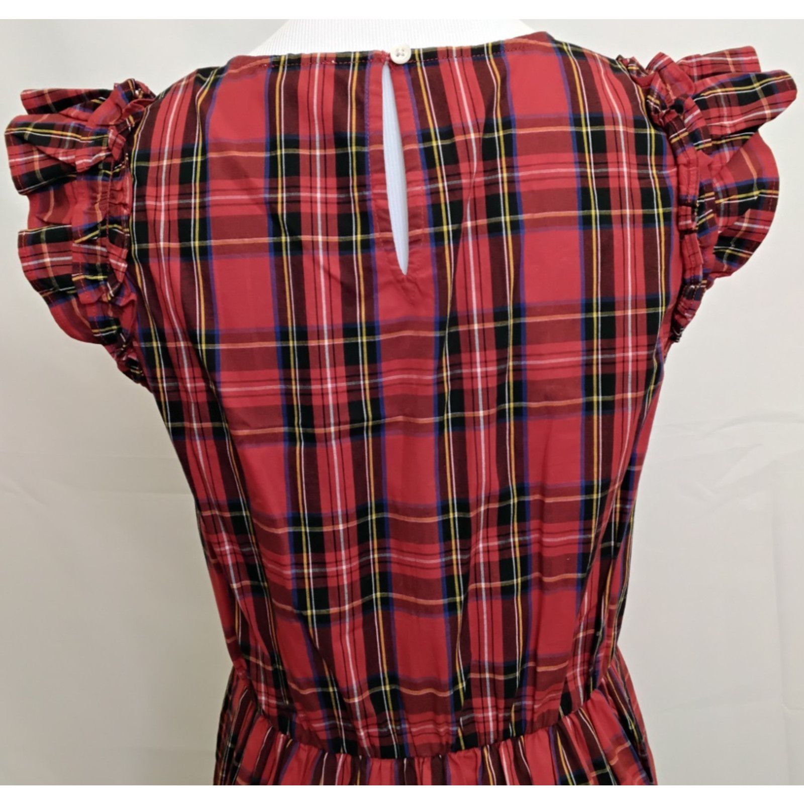 J.Crew J. Crew Midi Dress Women's 4 Red Tartan Plaid NWT Size S / US 4 / IT 40 - 5 Thumbnail