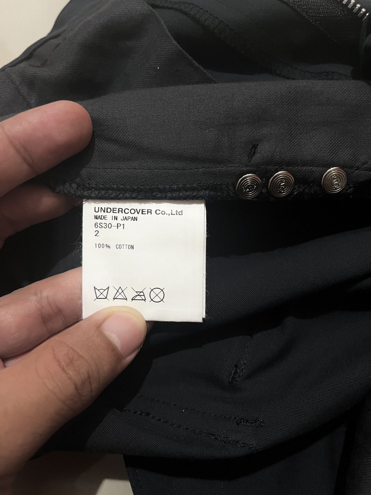 Undercover SS2006 UNDERCOVER “T” STUDDED WIDE FLARED PANTS Size US 30 / EU 46 - 7 Thumbnail