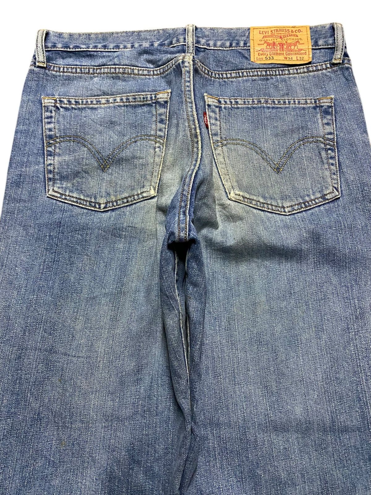 Levi's Vintage Levis 533 Rusty Ripped Baggy Jeans Size US 34 / EU 50 - 4 Thumbnail