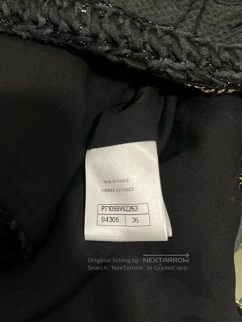 Chanel Chanel 21 Women's Castle Series Black Embossed Jacket Size XS / US 0-2 / IT 36-38 - 4 Thumbnail
