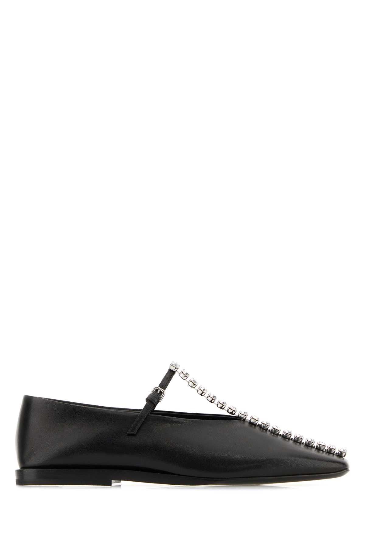 Jil Sander Black Leather Ballerinas Size US 9 / IT 39 - 1 Thumbnail