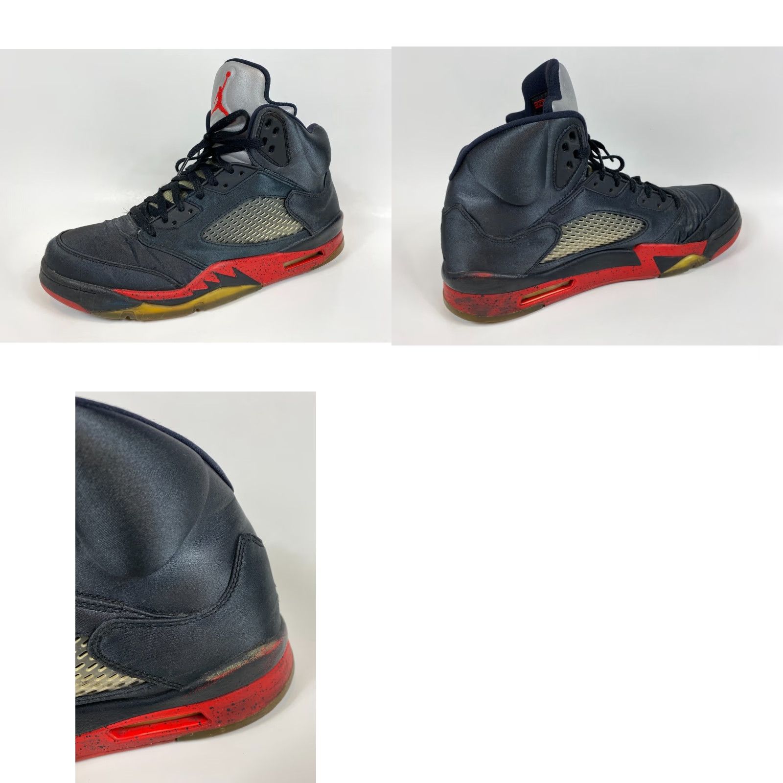 Jordan Brand Nike Air Jordan 5 Retro Satin Bred 136027-006 Sz 12 Mens Sneaker Size US 11 / EU 44 - 10 Thumbnail