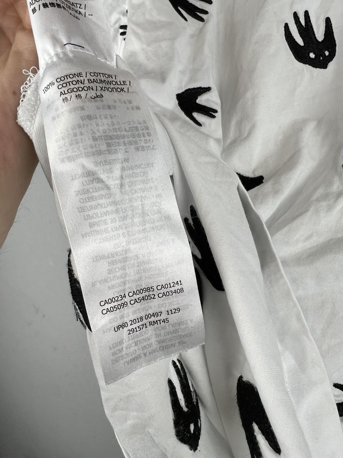 Alexander McQueen MCQ Multiple Birds t shirt Size US L / EU 52-54 / 3 - 9 Thumbnail