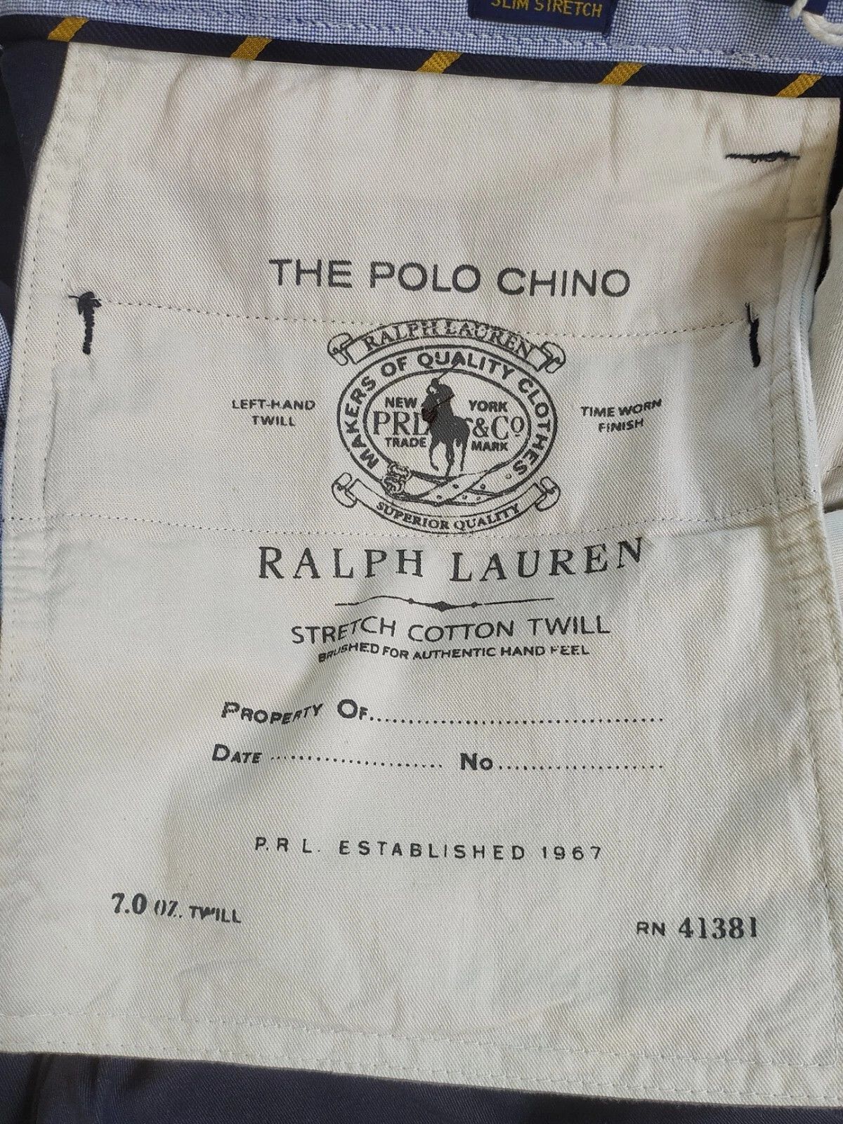 Polo Ralph Lauren Polo Ralph Lauren Slim Stretch Fit Chino Trouser T 0016 Size US 32 / EU 48 - 7 Thumbnail
